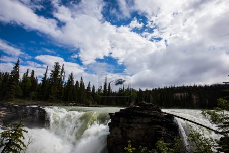 Photo for Summer in Athabasca Falls, Jasper National Park, in Canada. - Royalty Free Image