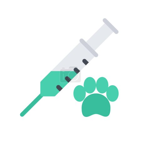 Illustration for Design vector image icons pet injection - Royalty Free Image