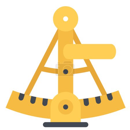 Illustration for Design vector image icons sextant - Royalty Free Image