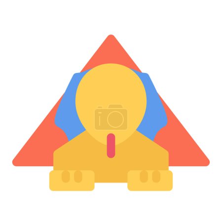 Illustration for Design vector image icons pyramid of cheops - Royalty Free Image