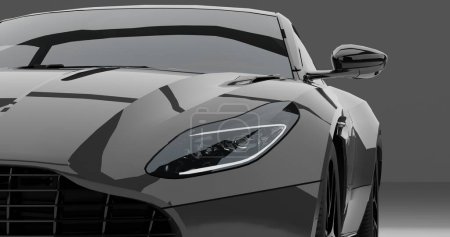 Aston Martin DB11 auf isoliertem Hintergrund