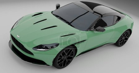 Aston Martin DB11 On Isolated Background render