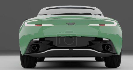 Aston Martin DB11 auf isoliertem Hintergrund