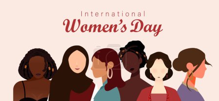 International Women's Day 8 March Vector Illustration