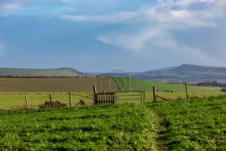 Photo for Looking out across the South Downs on a sunny Winter's day - Royalty Free Image