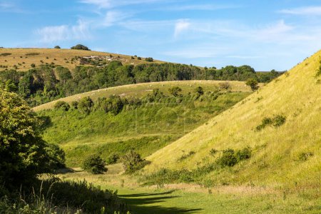 Devil's Dyke, a dry valley in West Sussex, on a sunny summer's day