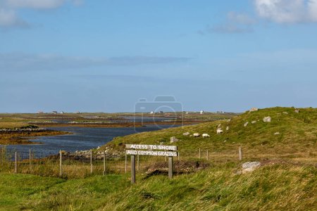 A rural North Uist view, on a sunny day