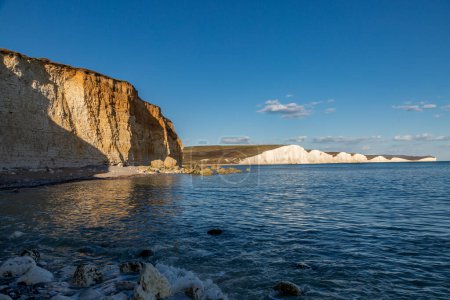 Photo for A Sussex coastal landscape of the Seven Sisters cliffs - Royalty Free Image