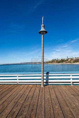 San Clemente pier in California, on a sunny January day