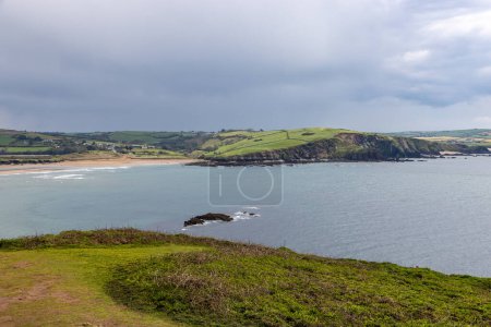 Blick von der Insel Burgh vor der Küste von Devon, an einem Frühlingstag