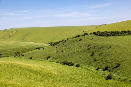 Photo for A rolling Sussex landscape on a sunny spring day - Royalty Free Image