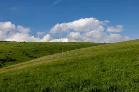 Photo for Green hills in the South Downs on a sunny spring day - Royalty Free Image