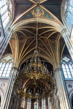 Photo for Interior of the Votivkirche or Votive Church in Innere Stadt, Vienna, Austria - Royalty Free Image