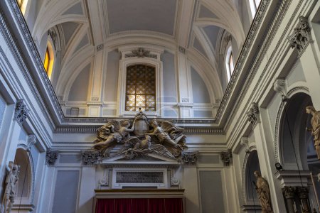 Foto de Interior de la catedral de Palermo en el casco antiguo de Palermo en Sicilia, Italia - Imagen libre de derechos