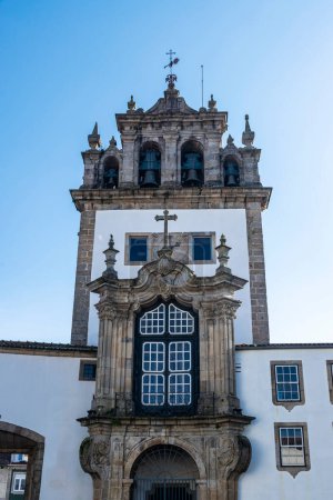 Pius XII Museum and Medieval Tower of Nossa Senhora da Torre in the old town of Braga, Portugal
