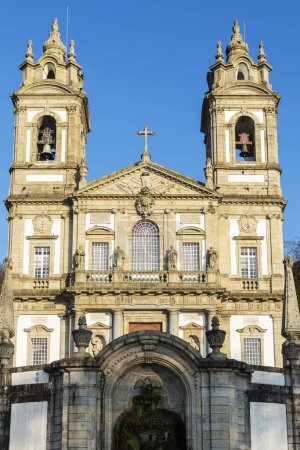Foto de Fachada del Santuario de Bom Jesus do Monte, Braga, Portugal - Imagen libre de derechos