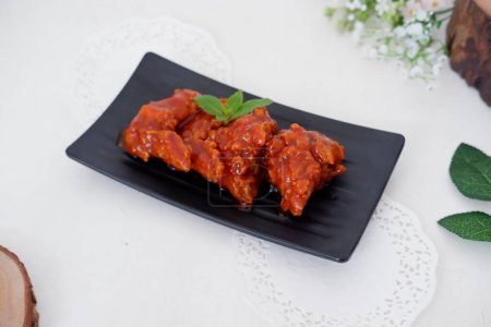 Photo for Delicious spicy fried chicken as a background - Royalty Free Image