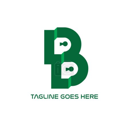 Ilustración de Carta inicial B Logo Template Design Vector, Emblema, Concepto de diseño, Símbolo creativo, Icono - Imagen libre de derechos