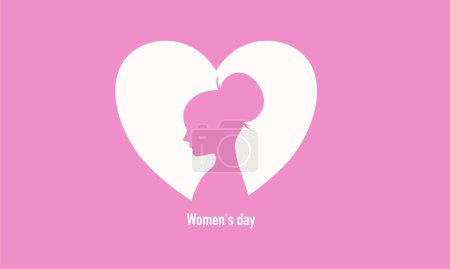 Illustration for Womens equality day vector illustration background for woman day event - Royalty Free Image