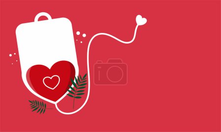Illustration for World blood donor day illustration vector - Royalty Free Image