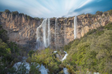 Photo for Lequarci waterfalls in the town of ulassai, central sardinia - Royalty Free Image