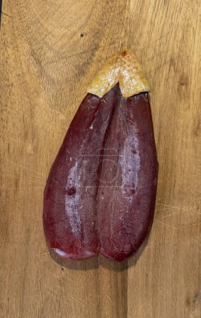 Bottarga, the dried, pressed roe of the mullet, used in the sardinian cookin