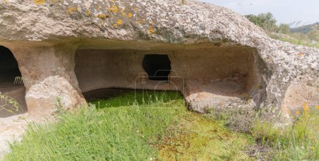 domus de janas und nekropolis von santu pedru alten nuraghischen gräbern in alghero nördlich sardini