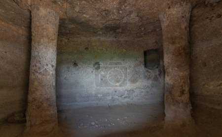 domus de janas and necropolis of santu pedru ancient nuragic tombs in alghero north sardini