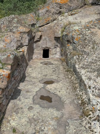 Domus de Janas of Montessu pre-nuragic and nuragic necropolis of villaperuccio south sardinia