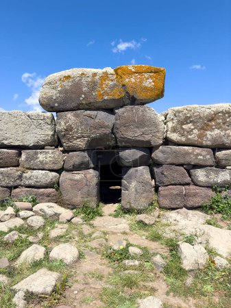 Photo for Tomb of the Giants Somu de Sorcu in the Giara di Siddi in central Sardinia - Royalty Free Image