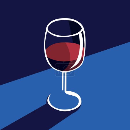 Vintage Poster von einem Glas Rotwein. Restaurantkarte, Veranstaltungseinladung, Festival, Party. Weinverkostungskonzept. Retro-Vektor