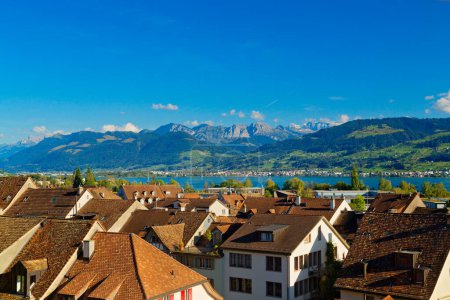 Photo for View of Rapperswil-Jona, Lake Zurich, Switzerland - Royalty Free Image