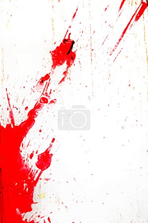 Photo for Abstract bloody scarlet stain on textured surface. Under the gun of a terrorist attack - Royalty Free Image