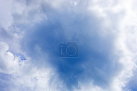 Photo for Close-up of a huge thunder cloud before the rain. A weather change - Royalty Free Image