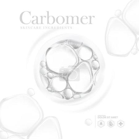 Carbomer suero cuidado de la piel cosmética 