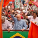 SO PAULO (SP), 10-29-2022 Lula, Alckmin and Haddad participate in a march on Av. Paulista, SP, this Saturday afternoon (29) and with special participation of former Uruguayan President Jos Mujica