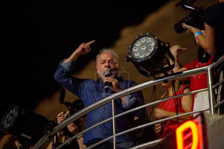 Téléchargez les photos : SO PAULO (SP), 30 / 10 / 2022Luiz Incio Lula da Silva (PT) à la Présidence de la République, célèbre la victoire des élections de 2022, Président de la République du Brésil - en image libre de droit