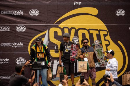 SO PAULO, BRAZIL - NOVEMBER 06, 202215th Virada Esportiva de So Paulo, the biggest skate race in the world returns to the capital, with the participation of several extreme sports, Slackline and Highline, more than seven years later.