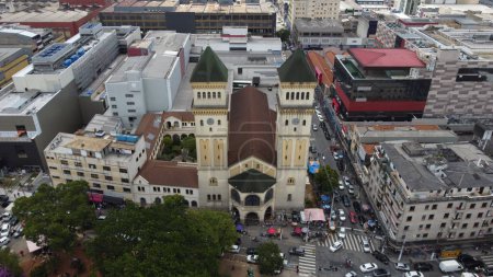 Foto de SO PAULO SP, 10 DE DICIEMBRE DE 2022, vista aérea de la Iglesia de Santo Antonio do Pari - Imagen libre de derechos