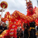 chinese new year party in the neighborhood of Liberdade in So Paulo Brazil