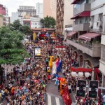 chinese new year party in the neighborhood of Liberdade in So Paulo Brazil