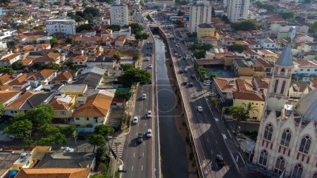 Téléchargez les photos : SAO PAULO, BRÉSIL 03 FÉVRIER 2023, Vue aérienne du quartier d'Ipiranga - en image libre de droit