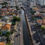 SAO PAULO, BRAZIL FEBRUARY 03, 2023, Aerial view of the Ipiranga neighborhood 