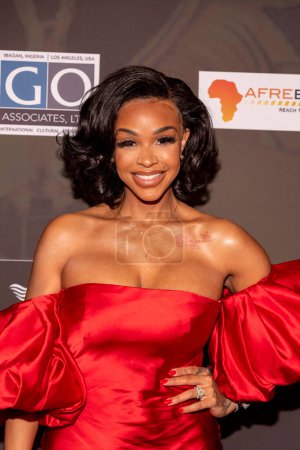 Téléchargez les photos : Masika Kalysha assiste aux Afro Awards 2022 au Regal LA Live, Los Angeles, Californie, 6 novembre 2022 - en image libre de droit