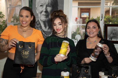 Photo for McKenzi Brooke with Briana Green and Darla Argueta attend 2022 American Music Awards Celebrity Gifting Suite by Steve Mitchell MTG at Woma's Club of Hollywood, Los Angeles, CA, November 19th 2022 - Royalty Free Image