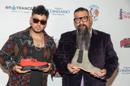 Photo for Cesar Alan with Geronimo's Clothing attend 2022 American Music Awards Celebrity Gifting Suite by Steve Mitchell MTG at Woma's Club of Hollywood, Los Angeles, CA, November 19th 2022 - Royalty Free Image