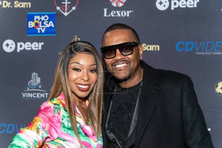 Photo for Porscha Coleman, Billy Moss attends SAM Foundation 15 Year Anniversary Charity Gala at QD Venue, Westminster, CA December 1st 2022 - Royalty Free Image