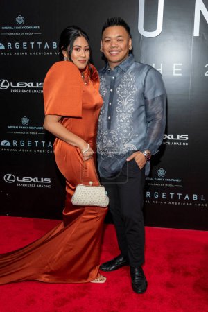 Photo for Alyssa Navarro, Aj Rafael attend 20th Annual Unforgettable Gala presented by Lexus at The Beverly Hilton, Beverly Hills, CA December 17 2022 - Royalty Free Image