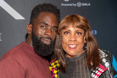 Téléchargez les photos : Jimmy Akingbola, Marie Lemelle attend Blockchain Giant Gala Film and Exertion3 Films Streaming Series RZR at The Greenway Court Theater, Los Angeles, CA January 23 2023 - en image libre de droit