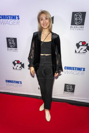 Photo for Producer Ding Ding attends "Christine's Wager" Los Angeles Screening at Los Feliz Theater, Los Angeles, CA March 2, 2023 - Royalty Free Image